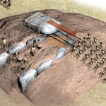 Infografia que explica como se construye un dolmen prehistoria