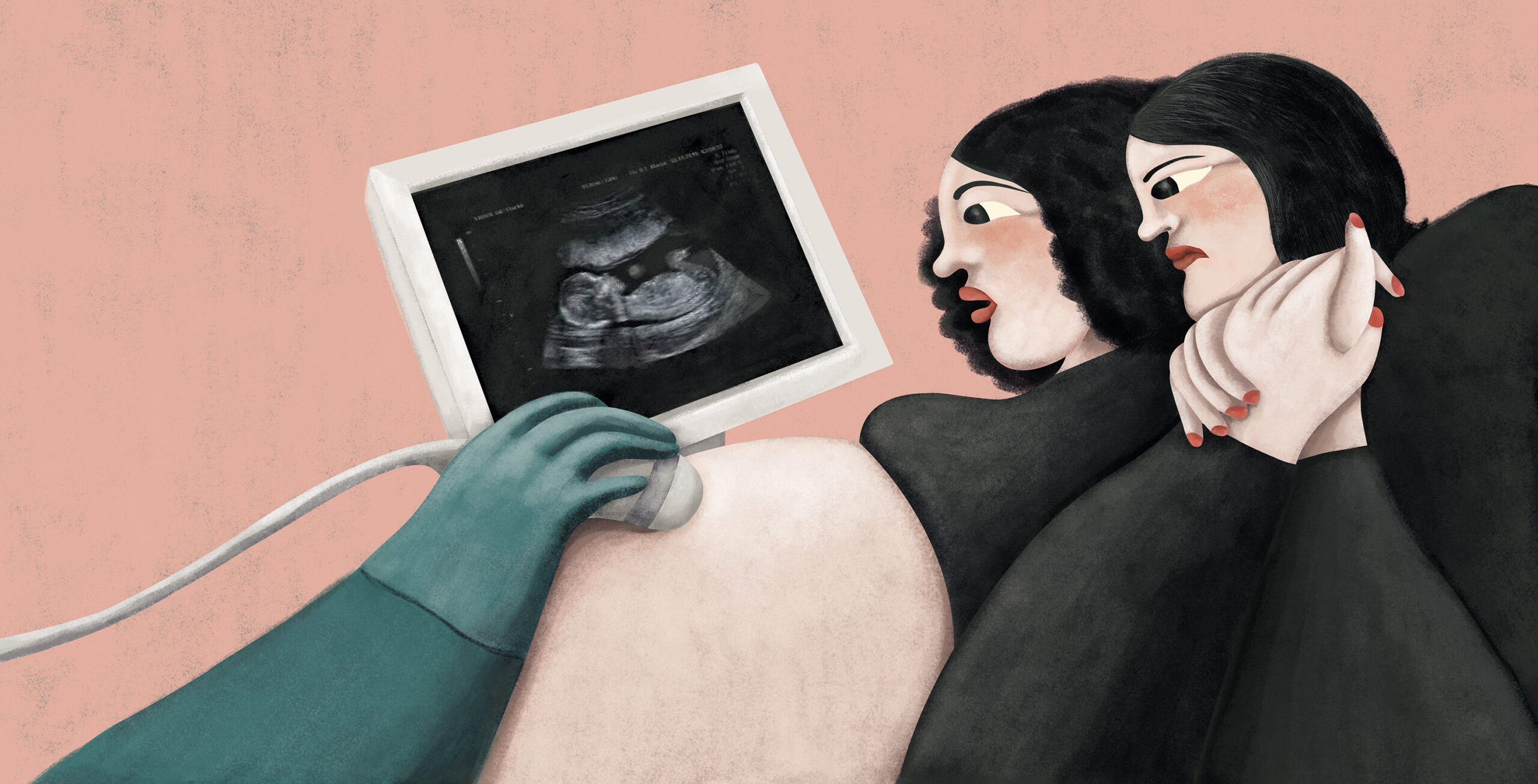Ilustración editorial emocional de relato sobre el aborto