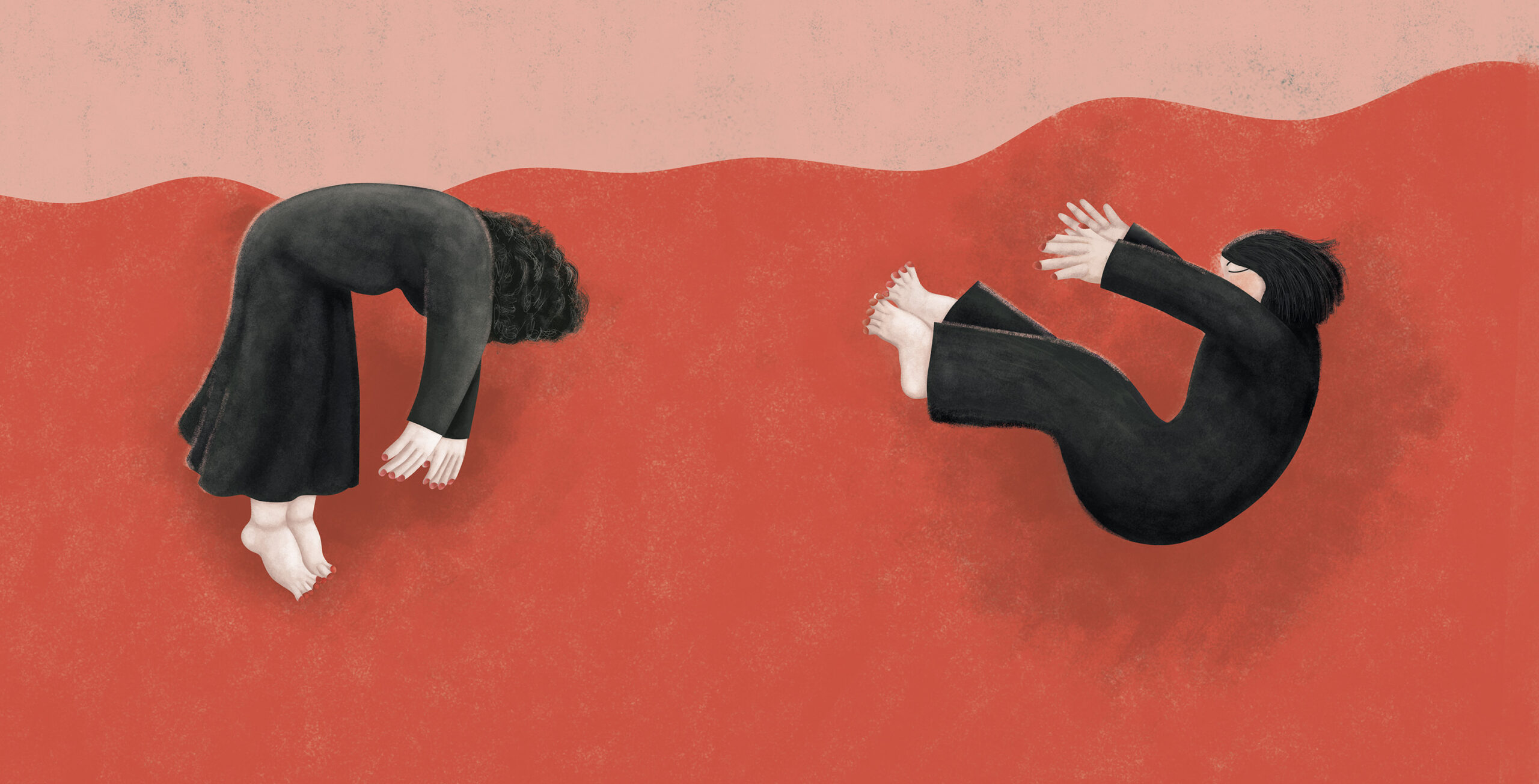 Ilustración editorial emocional de relato sobre el aborto