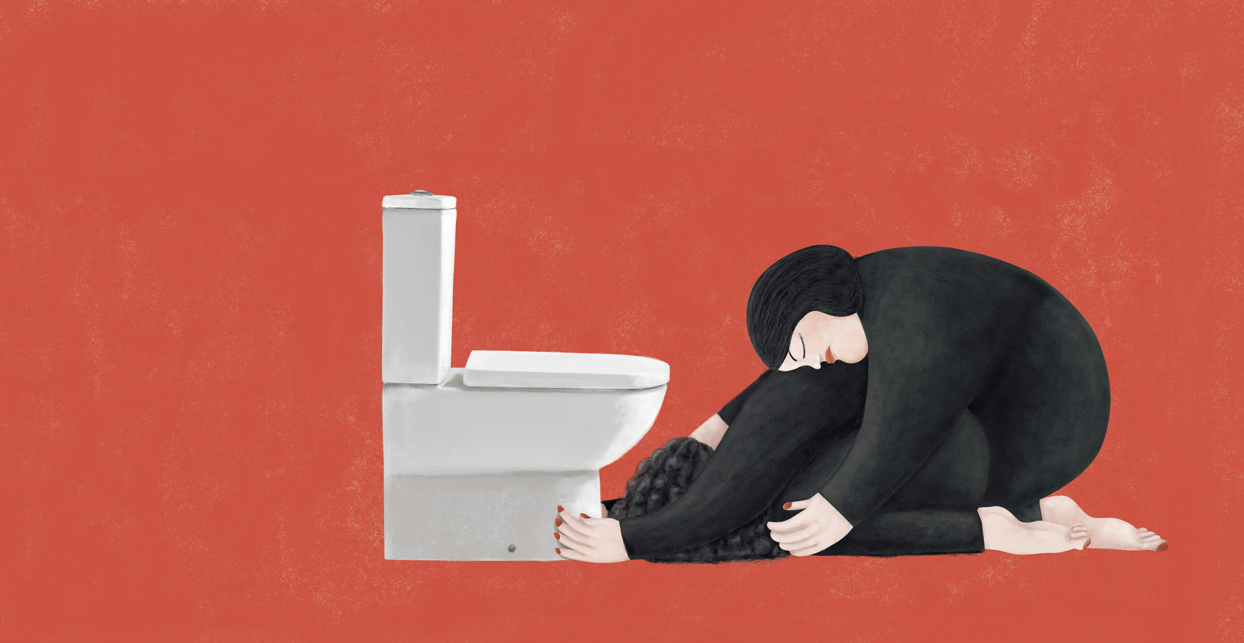 Ilustración editorial emocional de relato sobre el aborto