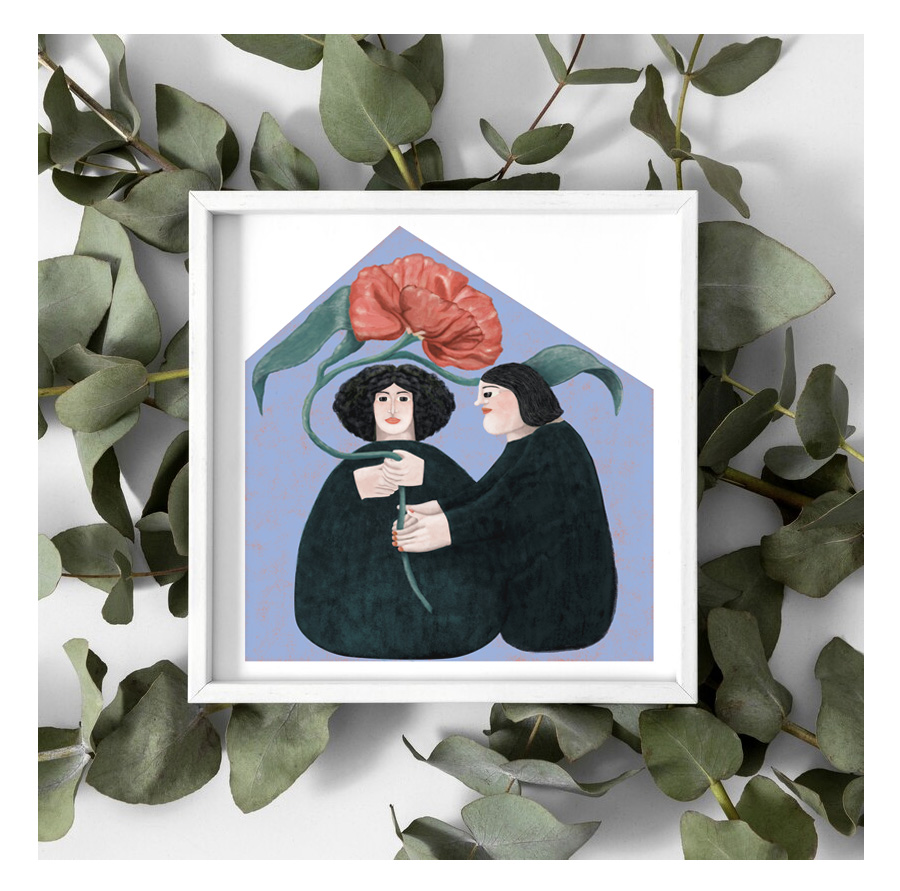 Ilustración para regalo sobre el duelo perinatal o aborto